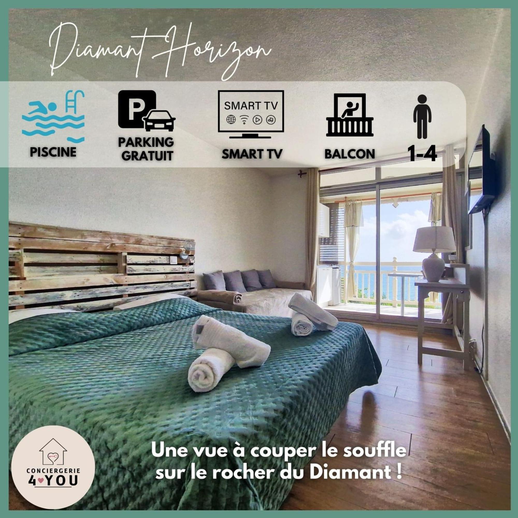 Appartement Terrasse Vue Mer Et Piscine Le Diamant Exterior foto